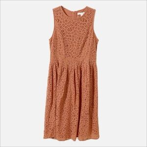 Forever 21 Lace Sleeveless Midi Length Fully Lined Cotton Blend Round Neck Dress